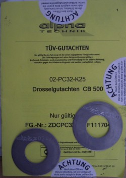 alpha TECHNIK Drosselscheiben 25 KW
